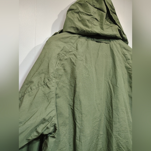 Vintage Ozark Wilderness Outfitters Green Plaid Hooded Reversible Jacket Medium - Picture 5 of 8